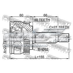 Compre 824103 GSP Junta homocinética externa dianteira