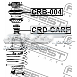 Compre 04721602AB Chrysler Rolamento de suporte do amortecedor dianteiro