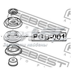 Rolamento de suporte do amortecedor dianteiro PGB001 Febest
