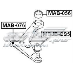Compre MAB076 Febest Bloco silencioso dianteiro do braço oscilante inferior