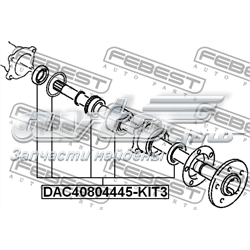 Compre DAC40804445KIT3 Febest Rolamento de cubo traseiro