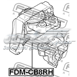 Compre FDMCB8RH Febest Coxim (suporte) direito de motor