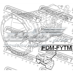 1494924 Ford Coxim de transmissão (suporte da caixa de mudança)