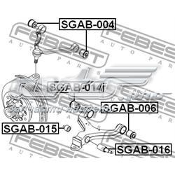 Bloco silencioso dianteiro do braço oscilante inferior Ssang Yong 4455209001
