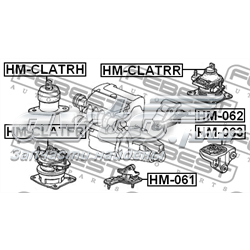 50830SJAE01 Honda Coxim (suporte) dianteiro de motor