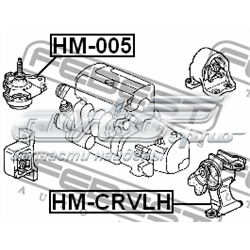Compre HMCRVLH Febest Coxim (suporte) esquerdo de motor
