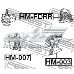 Compre 57144 Metalcaucho Coxim (suporte) traseiro de motor