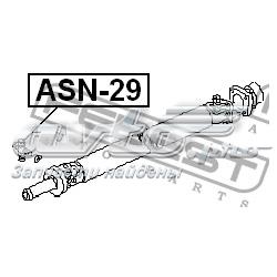 Cruzeta da junta universal traseira ASN29 Febest