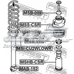 Bloco silencioso de amortecedor traseiro Mitsubishi Outlander II XL CWW
