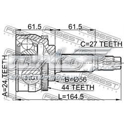 Compre 39211AV325 Nissan/Infiniti Junta homocinética externa dianteira