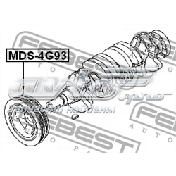 Polia de cambota MMD315454 Mitsubishi