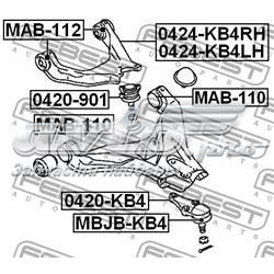 Braço oscilante superior esquerdo de suspensão dianteira Mitsubishi 4010A147 preço, a partir de 82,38 USD