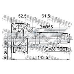 Compre 42330SXSA01 Honda Junta homocinética externa traseira