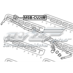 Bucha de estabilizador traseiro Metalcaucho 57239
