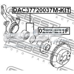 Rolamento de cubo dianteiro DAC37720037MKIT Febest