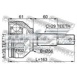 Junta homocinética externa dianteira Febest 0210J1020 preço, a partir de 66,38 USD