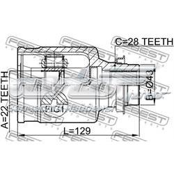 Compre 0511M316MTRH Febest Junta homocinética interna dianteira direita