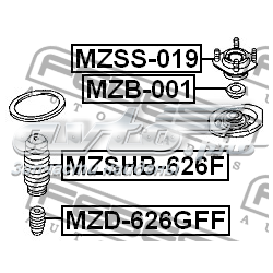 Compre MZB001 Febest Rolamento de suporte do amortecedor dianteiro