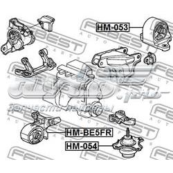 RU4053 Japan Parts Coxim (suporte) direito de motor