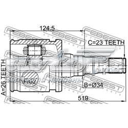 Compre 0111MCX20RH Febest Junta homocinética interna dianteira direita