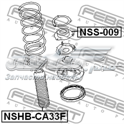 Compre 540502Y002 Nissan/Infiniti Pára-choque (grade de proteção) de amortecedor dianteiro + bota de proteção