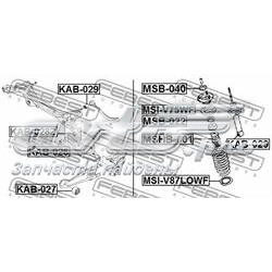 552154D000 Hyundai/Kia Bloco silencioso do braço oscilante superior traseiro