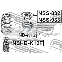 Suporte de amortecedor dianteiro esquerdo Nissan/Infiniti 54321ED001