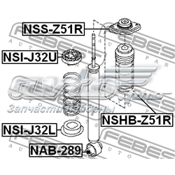 Compre Suporte de amortecedor traseiro Nissan Murano 