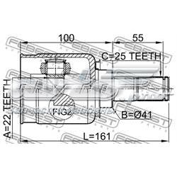 Junta homocinética interna dianteira 495921H010 Hyundai/Kia
