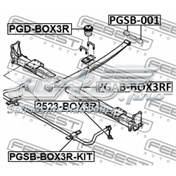 513327 Peugeot/Citroen Bloco silencioso de argola da suspensão de lâminas