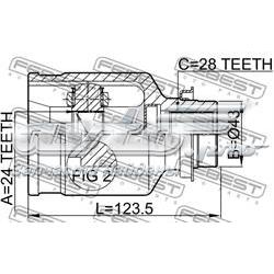Compre GG2825500 Mazda Junta homocinética interna dianteira direita