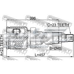 Junta homocinética interna dianteira direita Ford 1552936 preço, a partir de 79,04 USD