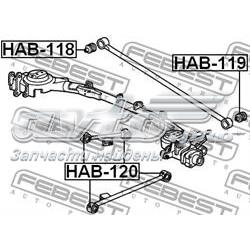 Compre HAB118 Febest Bloco silencioso da barra Panhard (de suspensão traseira)