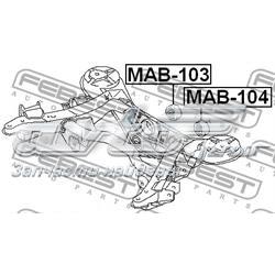 Bloco silencioso de viga traseira (de plataforma veicular) Mitsubishi MMR554076 preço, a partir de 18,04 USD