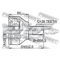 Junta homocinética externa dianteira Volvo 36001461 preço, a partir de 43,46 USD
