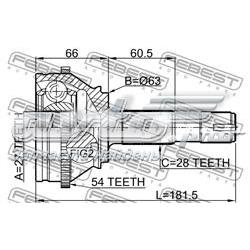 Junta homocinética externa dianteira Fiat/Alfa/Lancia 71771178 preço, a partir de 62,44 USD