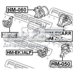 Coxim (suporte) esquerdo de motor 50824S04003 Honda
