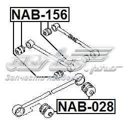 Compre NAB156 Febest Bloco silencioso traseiro de braço oscilante transversal