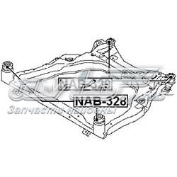 Bloco silencioso (coxim) de viga dianteira (de plataforma veicular) NAB328 Febest