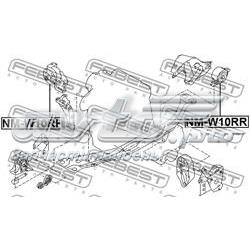  Coxim (suporte) traseiro de motor Nissan Primera carrinha (W10) (1990 - 1996) 
