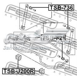 48815B4040 Toyota Bucha de estabilizador traseiro