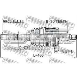 J51023 Tangun Junta homocinética externa dianteira