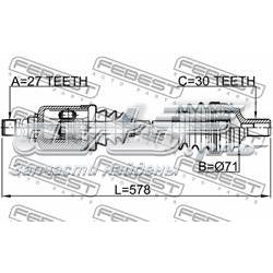 Semieixo (acionador) dianteiro direito Mercedes A2213300901 preço, a partir de 115,61 USD