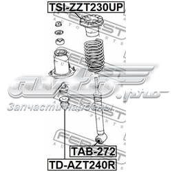 TSIZZT230UP Febest Espaçador (anel de borracha) da mola traseira superior