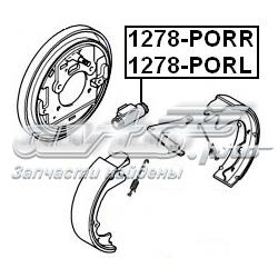 Compre 1278PORL Febest Cilindro traseiro do freio de rodas de trabalho