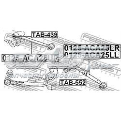 Compre TAB552 Febest Bloco silencioso da barra Panhard (de suspensão traseira)