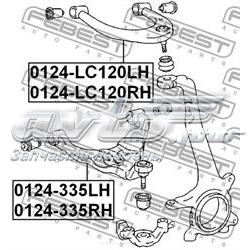 Braço oscilante superior esquerdo de suspensão dianteira 4333060020 Toyota