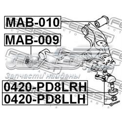 MR112711 Mitsubishi Bloco silencioso dianteiro do braço oscilante inferior
