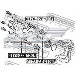 4777530070 Toyota Bota de proteção de suporte guia do freio dianteiro