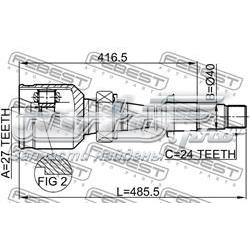 Compre 0111MCV30RH Febest Junta homocinética interna dianteira direita